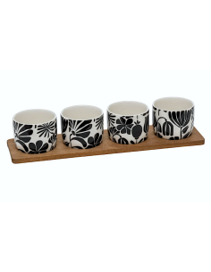 Set aperitivo Twisted Lime 5 pezzi in acacia | shopincasa.it