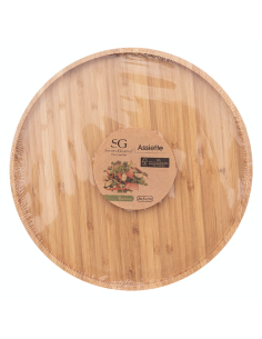 Piatto da portata in bambù diametro 26,5 cm | shopincasa.it
