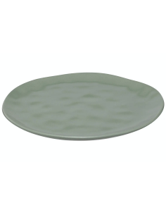Piatto piano Noé 26 cm gres verde oliva | shopincasa.it
