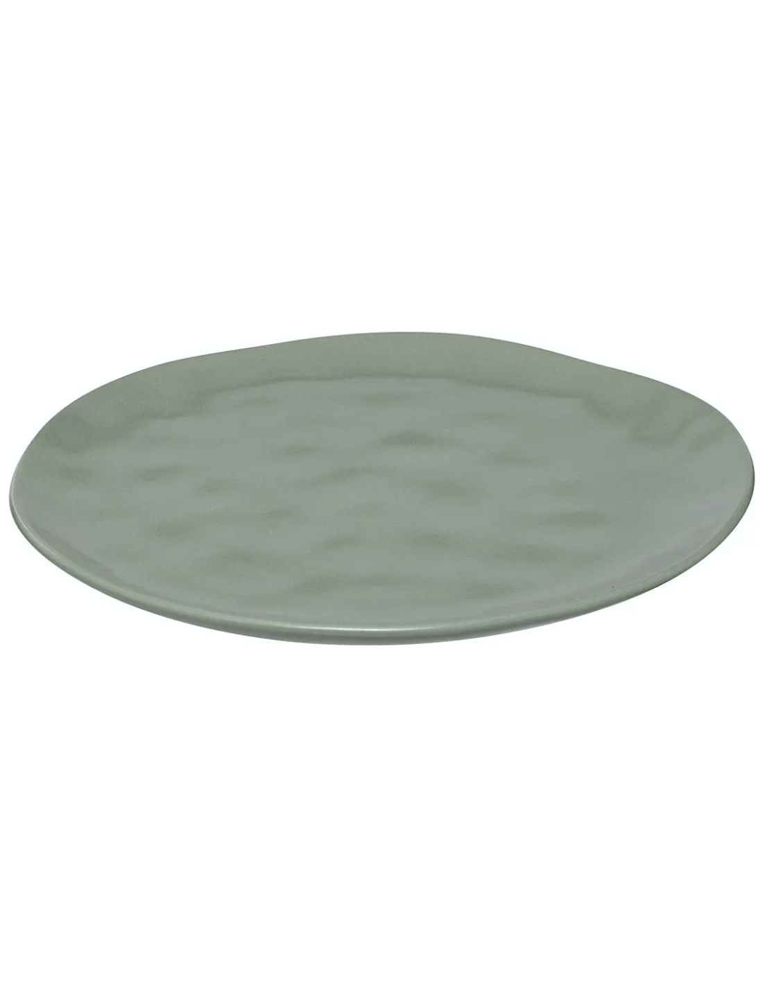 Piatto piano Noé 26 cm gres verde oliva | shopincasa.it