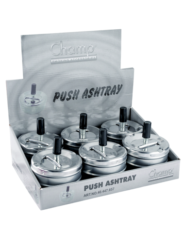 POSACENERE 40447657 METALLO 9CM CON PUSH