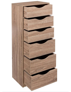 CASSETTIERA 181324 6 CASSETTI 38X33X100CM MDF