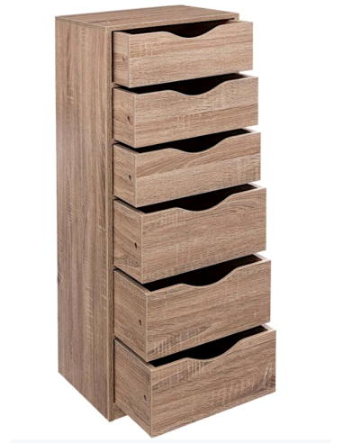 CASSETTIERA 181324 6 CASSETTI 38X33X100CM MDF