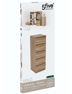 CASSETTIERA 193605 DOLO 5 CASSETTI 40X48X118CM
