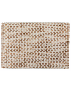 Tappeto da bagno intrecciato 5five taupe 50x75 cm - shopincasa.it