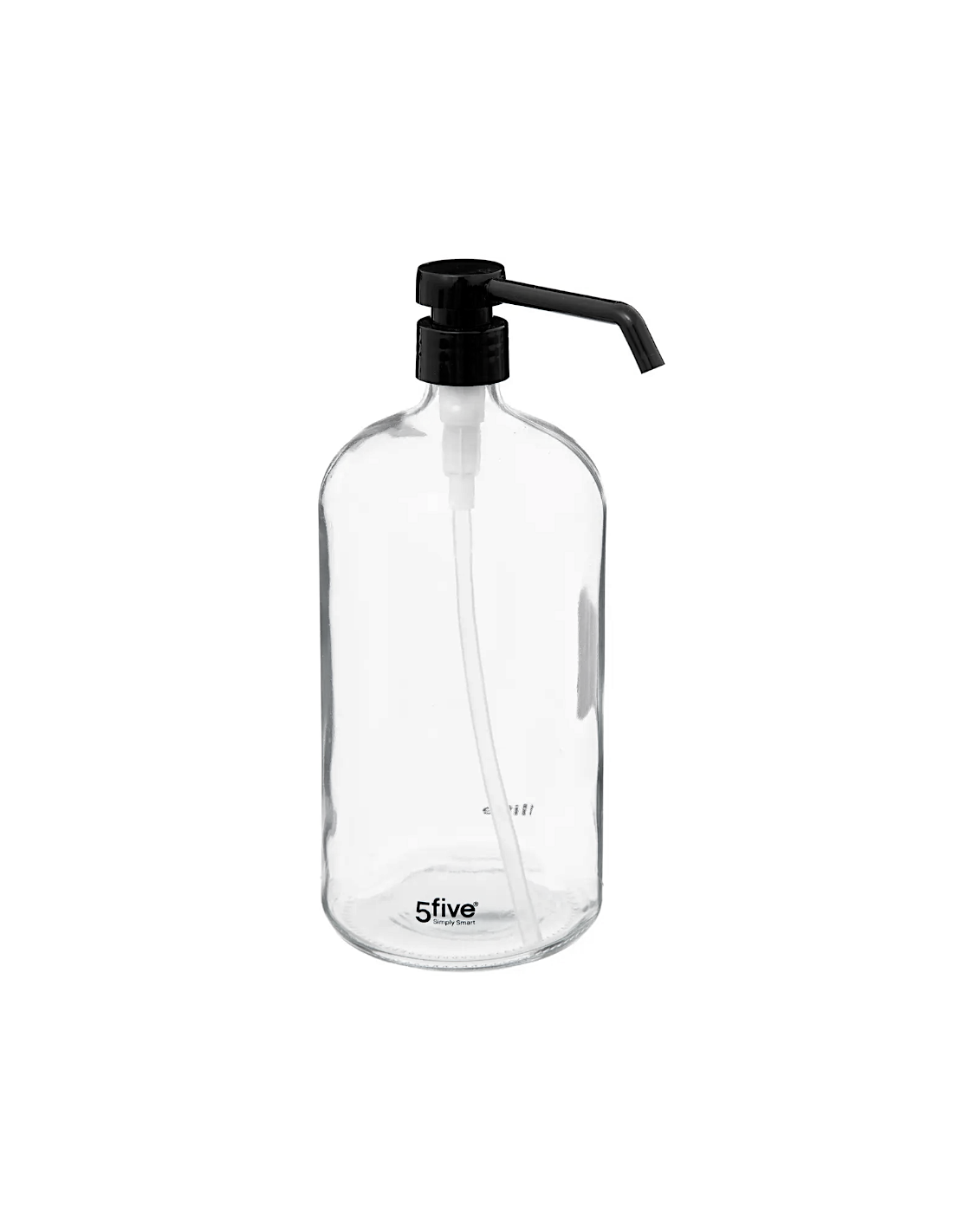 Distributore di sapone 5five trasparente 1 litro - shopincasa.it