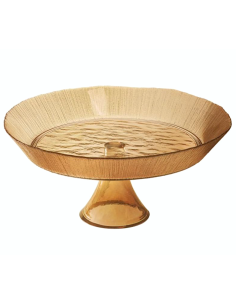 alzata Ambra in vetro Brandani 24 cm | shopincasa.it