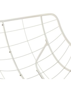 SEDIE E POLTRONE: vendita online Sedia a Dondolo Paopao Hespéride, Beige e Bianca, Acciaio Trattato con Polveri Epossidiche, ... 2