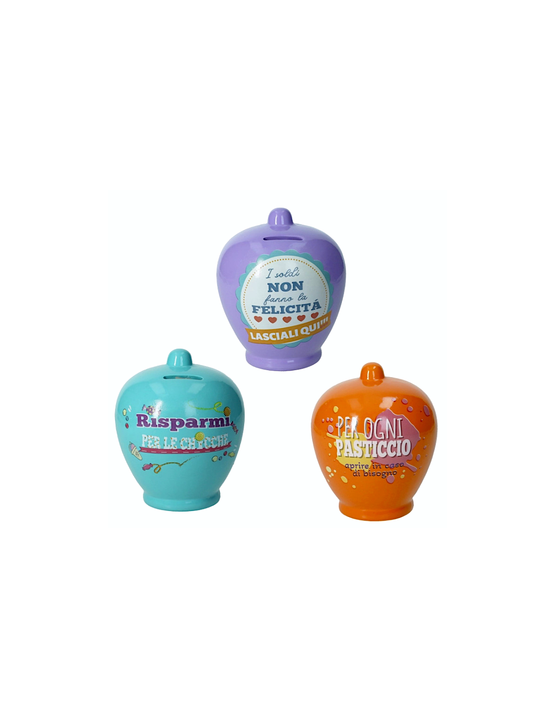 Brandani Salvadanaio Classico Colori e Frasi Assortiti | shopincasa.it