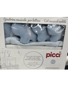 Giostrina Picci con Farfalle Celeste per Lettino