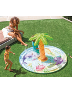 GONFIABILI: vendita online Piscina Gonfiabile Palma con Spruzzo 173x104 cm Intex in offerta