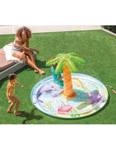 GONFIABILI: vendita online Piscina Gonfiabile Palma con Spruzzo 173x104 cm Intex in offerta