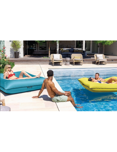GONFIABILI: vendita online Materassino Sacco Gonfiabile Luxe Lounge, Poltrona Galleggiante per Casa e Piscina, 198x157 cm, Gi...