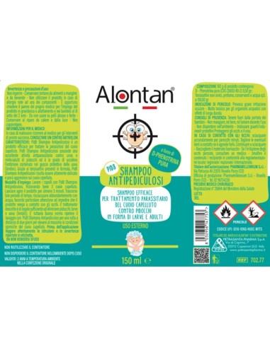 Pid8 Shampoo Antipediculosi Alontan 150 ml – Trattamento Pidocchi | Shopincasa