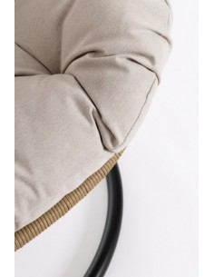 SEDIE E POLTRONE: vendita online Poltrona Sospesa Martinica con Cuscini, Struttura in Acciaio e Fibra Sintetica, Design Elega... 2