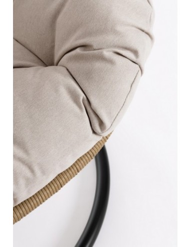 SEDIE E POLTRONE: vendita online Poltrona Sospesa Martinica con Cuscini, Struttura in Acciaio e Fibra Sintetica, Design Elega...