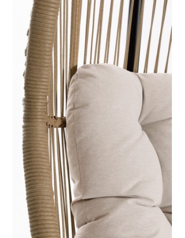 SEDIE E POLTRONE: vendita online Poltrona Sospesa Martinica con Cuscini, Struttura in Acciaio e Fibra Sintetica, Design Elega...