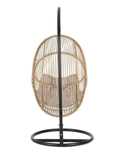 SEDIE E POLTRONE: vendita online Poltrona Sospesa Martinica con Cuscini, Struttura in Acciaio e Fibra Sintetica, Design Elega...