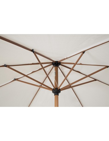 GAZEBO E OMBRELLONI: vendita online Ombrellone Palinuro 3m Bianco/Naturale con Snodo, Struttura in Acciaio Trattato (base non...