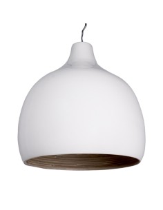 LAMPADARIO 141315 BIANCO 33X35CM BAMBOO