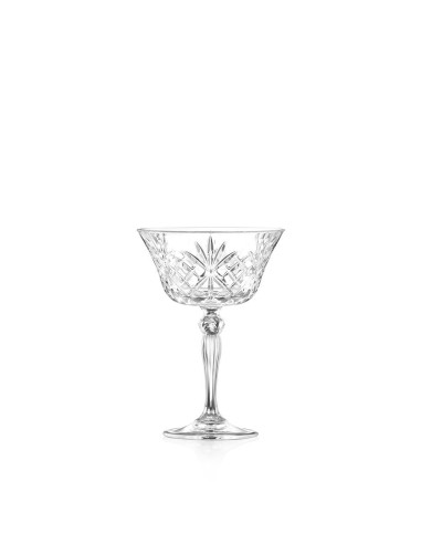 CALICI VINO E SPUMANTE: vendita online Melodia Coppa Champagne 26 cl, Set 6 Pezzi, Cristallo Luxion, Elegante, Lavabile in La...