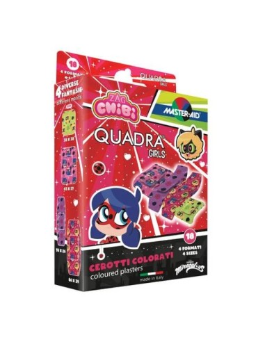 Master•Aid Quadra Girl Lady Bug – Cerotti Colorati Bambini (18 Pezzi) | Shopincasa