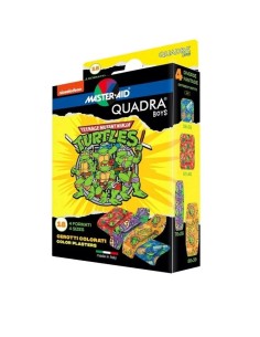 Master•Aid Quadra Boys Ninja Turtles – Cerotti Colorati Bambini (18 Pezzi) | Shopincasa