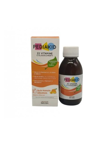 Pediakid 22 Vitamine Sciroppo per Bambini 125ml | Supporto Nutrizionale Completo