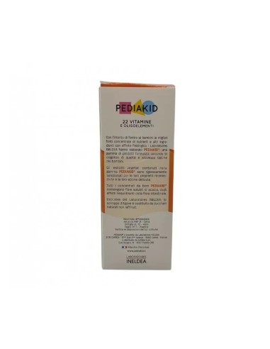 Pediakid 22 Vitamine Sciroppo per Bambini 125ml | Supporto Nutrizionale Completo