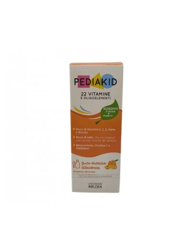 Pediakid 22 Vitamine Sciroppo per Bambini 125ml | Supporto Nutrizionale Completo