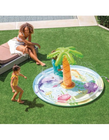 GONFIABILI: vendita online Piscina Gonfiabile Palma con Spruzzo 173x104 cm Intex in offerta
