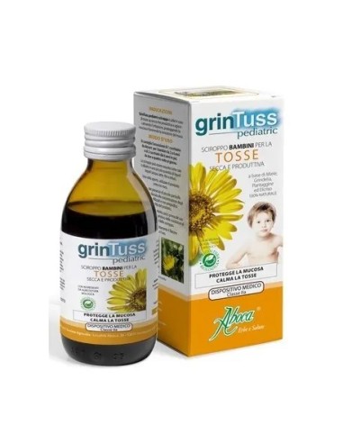 Grintuss Pediatric Sciroppo Miele 180 g – Sollievo per la Tosse dei Bambini | Shopincasa