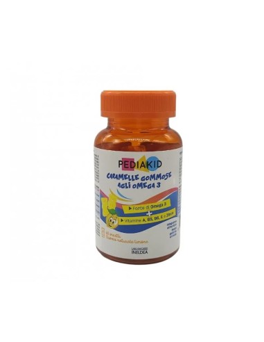Pediakid Omega 3 Limone – Caramelle Gommose per Bambini | Shopincasa