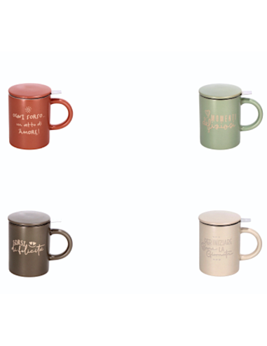 Tisaniera in Ceramica Assortita con Coperchio e Filtro | Shopincasa.it