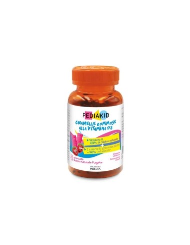 Caramelle Gommose Fragola Vitamina D3 Pediakid – Integratore per Bambini
