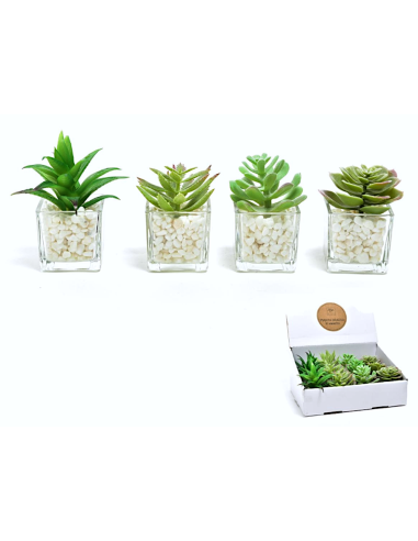 PIANTINA 11286 VASO VETRO 9X6CM ASSORTITO