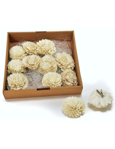 DECORAZIONE FIORE 17836 CON PINZA 10CM ASSORTITO