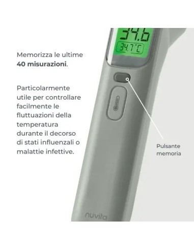 Termometro Digitale Frontale e Auricolare NuvitaMed | Shopincasa