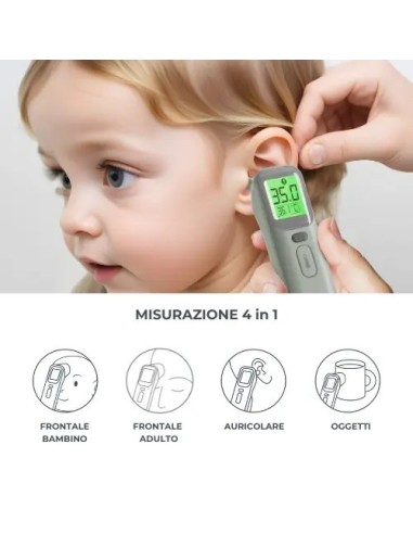 Termometro Digitale Frontale e Auricolare NuvitaMed | Shopincasa