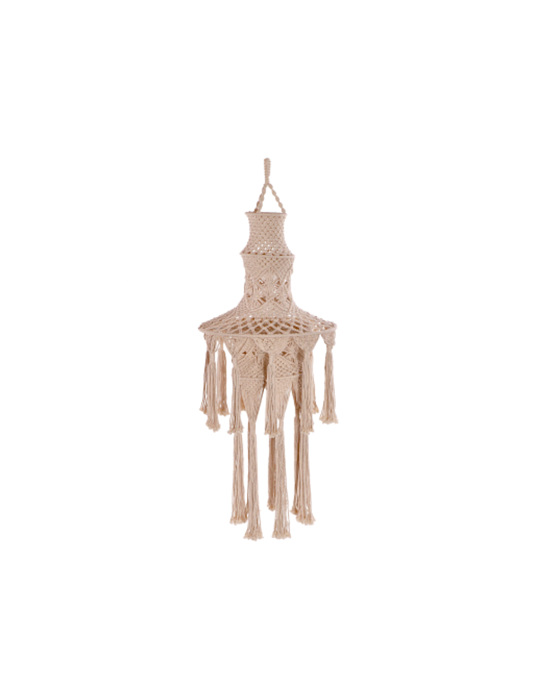 Paralume Cotone e Ferro 50x105 cm per Lampada E27 | shopincasa.it