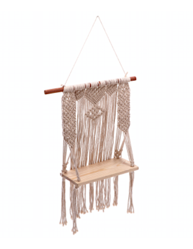 MENSOLA 109747 COTONE/LEGNO 30X15X80CM DA APPENDERE