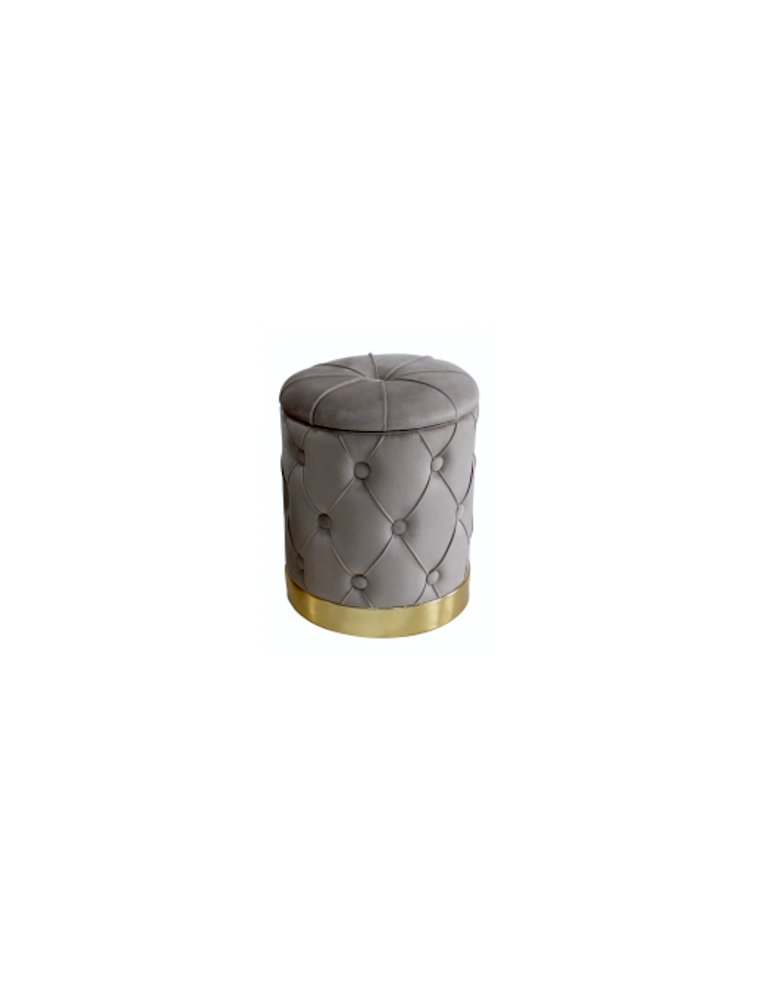 Pouf contenitore 100364 Jeremy velluto grigio 31 x 38 cm | shopincasa.it