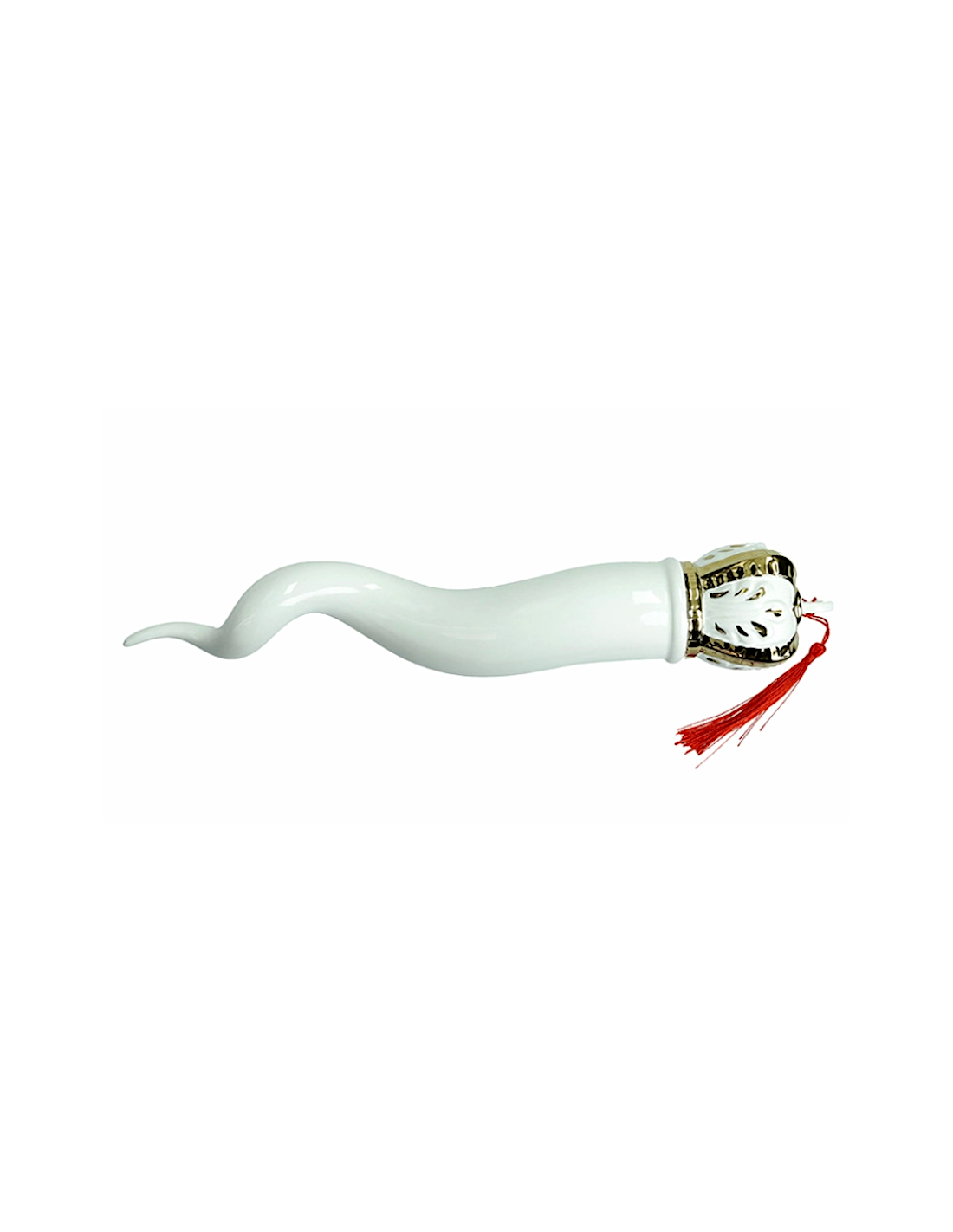 corno Re di Fortuna in porcellana bianco 31 cm Brandani | shopincasa.it