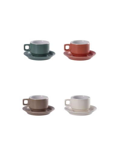 Set 6 Tazzine da Caffè Coen con Piattino Assortite | Eleganza e Colore | Shopincasa.it