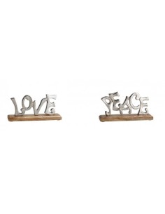 Scritta Love/Peace 23 x 12 cm assortita | shopincasa.it