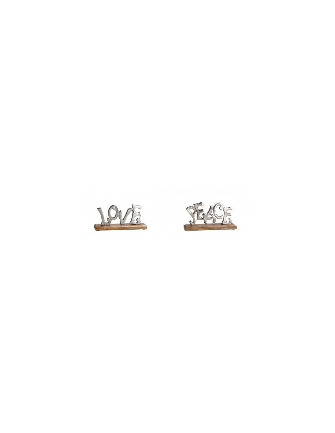 Scritta Love/Peace 23 x 12 cm assortita | shopincasa.it