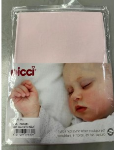 TESSILE: vendita online Lenzuolo Culla Sotto Angolato rosa COLORELLE PICCI in offerta