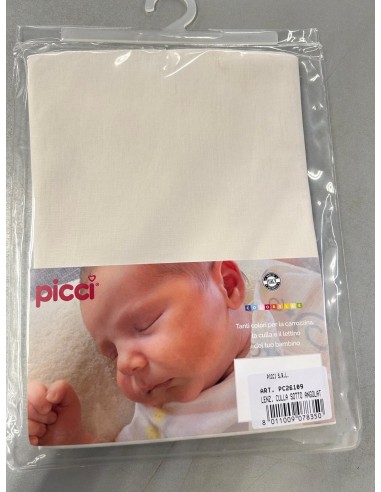 TESSILE: vendita online PICCI Lenzuolino Sotto Angolato Col. Bianco per next to me in offerta