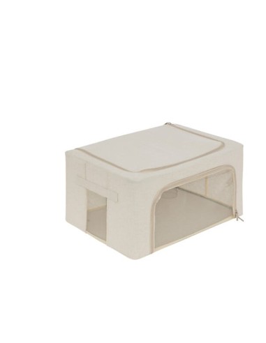 BOX E CONTENITORI SALVASPAZIO: vendita online Scatola contenitore Dressy 50x35x25 cm beige, organizer salvaspazio per armadi,...