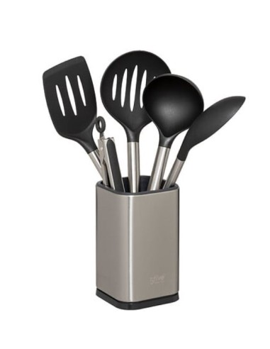 SET 5 UTENSILI CUCINA 204660 INOX CON SUPPORTO